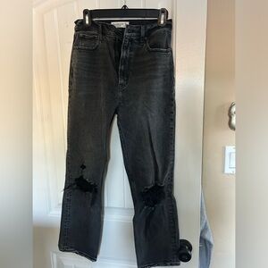 Abercrombie straight ankle jeans 27